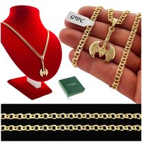 UNIKATOWY ZŁOTY ŁAŃCUSZEK Z ZAWIESZKĄ, TOPÓR WIKINGA PR. 925 DLA MĘŻCZYZNY