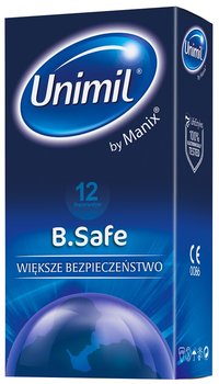 Unimil, B.Safe, lateksowe prezerwatywy, 12 szt. - Unimil