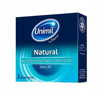 Unimil, Natural, lateksowe prezerwatywy, 3 szt. - Unimil