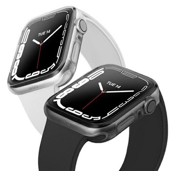 Uniq Etui Glase Apple Watch Series 7 41Mm. Dual Pack Przezroczysty-Dymny/Clear-Smoke - UNIQ