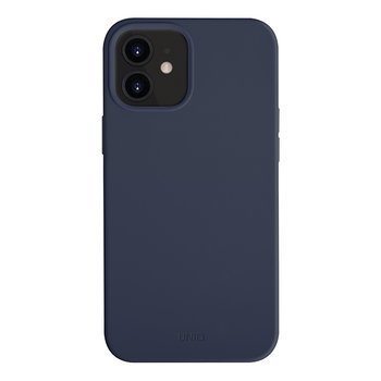 UNIQ etui Lino Hue iPhone 12 mini 5,4" niebieski/marine blue Antimicrobial - UNIQ