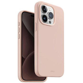 Uniq Etui Lino Hue Iphone 15 Pro 6.1" Magclick Charging Różowy/Blush Pink - UNIQ