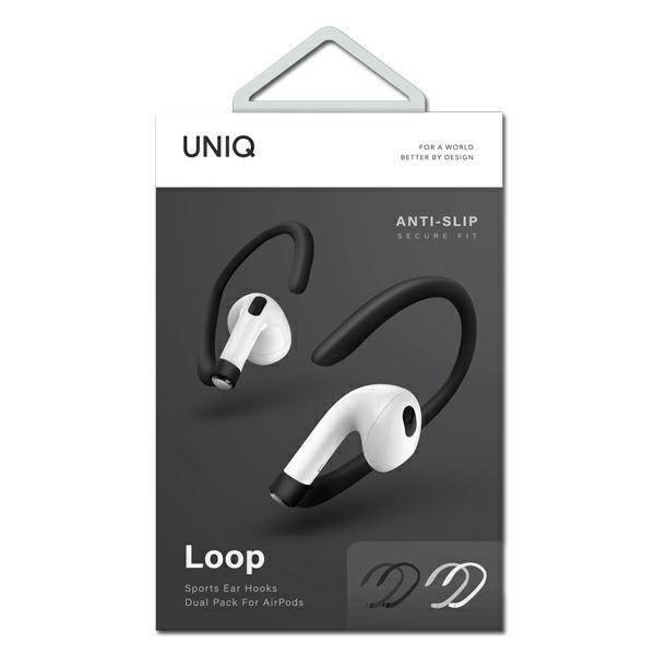 Фото - Аксесуари для портативу Uniq nakładki Loop Sports Ear Hooks AirPods biały-czarny/white-black dual 