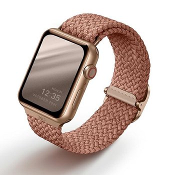 UNIQ pasek Aspen Apple Watch 40/38/41mm Braided różowy/grapefruit pink - UNIQ