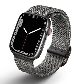 UNIQ pasek Aspen Apple Watch 44/42/45mm Braided DE szary/pebble grey - UNIQ