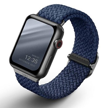 UNIQ pasek Aspen Apple Watch 44/42mm Braided niebieski/oxford blue - UNIQ