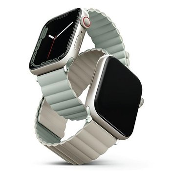 UNIQ pasek Revix Apple Watch Series 4/5/6/7/8/SE/SE2 38/40/41mm. Reversible Magnetic zielony-beżowy/sage-beige - UNIQ