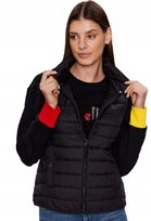 United Colors Of Benetton Czarna Pikowana Kamizelka Z Zamkiem S I1D United Colors of Benetton