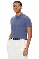UNITED COLORS OF BENETTON NIEBIESKA KOSZULKA POLO Z LOGO BAWEŁNIANA S J9A United Colors of Benetton