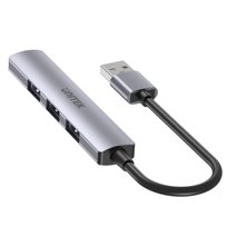 Unitek Hub USB-A 1*USB-A 5 Gbps, 3*USB-A 2.0 alu Unitek