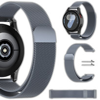 Uniwersalna bransoleta Milanese Vanfone do zegarka smartwatcha 20mm + teleskopy, niebieski grafit