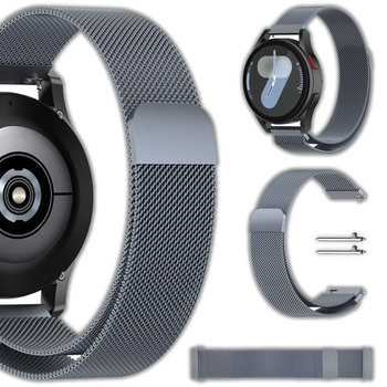 Uniwersalna bransoleta Milanese Vanfone do zegarka smartwatcha 20mm + teleskopy, niebieski grafit - Vanfone