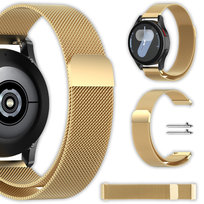 Uniwersalna bransoleta Milanese Vanfone do zegarka smartwatcha 20mm + teleskopy, złoty