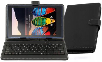 Uniwersalna klawiatura do tabletów 8" z micro USB | czarny - brak  danych