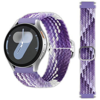 Uniwersalna opaska pasek Vanfone do zegarka smartwatcha 20mm + teleskopy, fioletowy neon - Vanfone