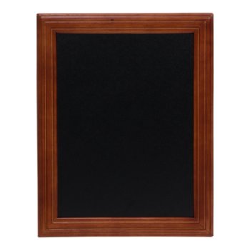 Uniwersalna tablica kredowa w drewnianej, lakierowanej ramie w kolorze kasztanowym 47,2x37x2 cm - Securit