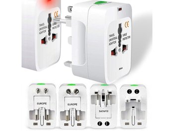 Uniwersalny Adapter Przejściówka Usa Uk Eu Cały Świat Wtyczka Gniazdo - PrzydaSie.pl