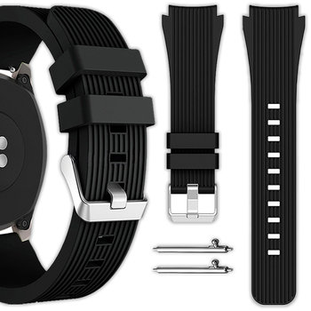 Uniwersalny pasek Vanfone do zegarka smartwatcha 20mm + teleskopy, czarny - Vanfone