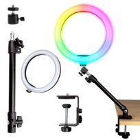 Uniwersalny Statyw Biurkowy + Lampa Ring LED 10