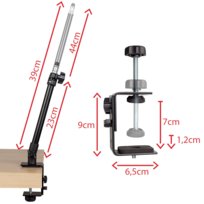 Uniwersalny Statyw Biurkowy z montażem typu Imadło
