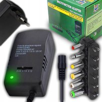 UNIWERSALNY ZASILACZ WIELOFUNKCYJNY ŁADOWARKA DO URZĄDZEŃ DC 12V WTYCZKI retoo
