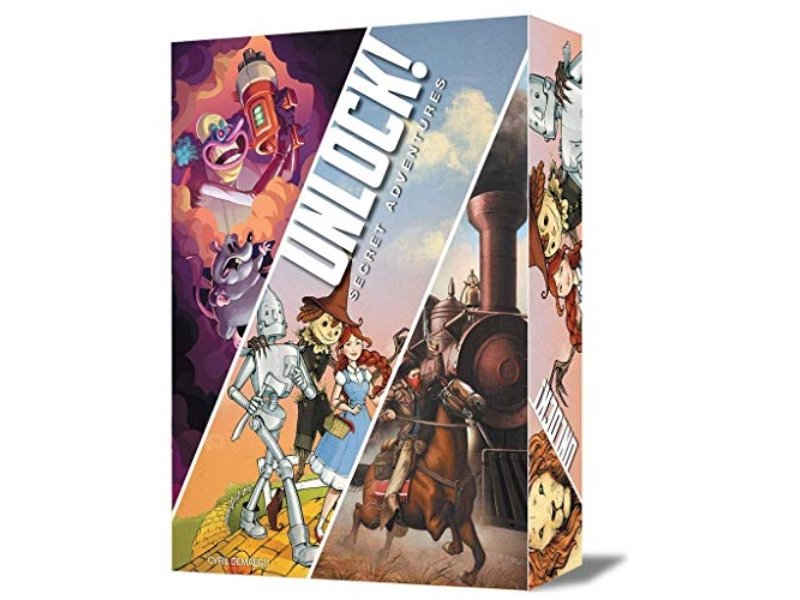 Jeu De Cartes Unlock! Heroic Adventures (version Anglaise) - 3 Scénarios Escape Room Coopératifs, 1 à 6 Joueurs - 7
