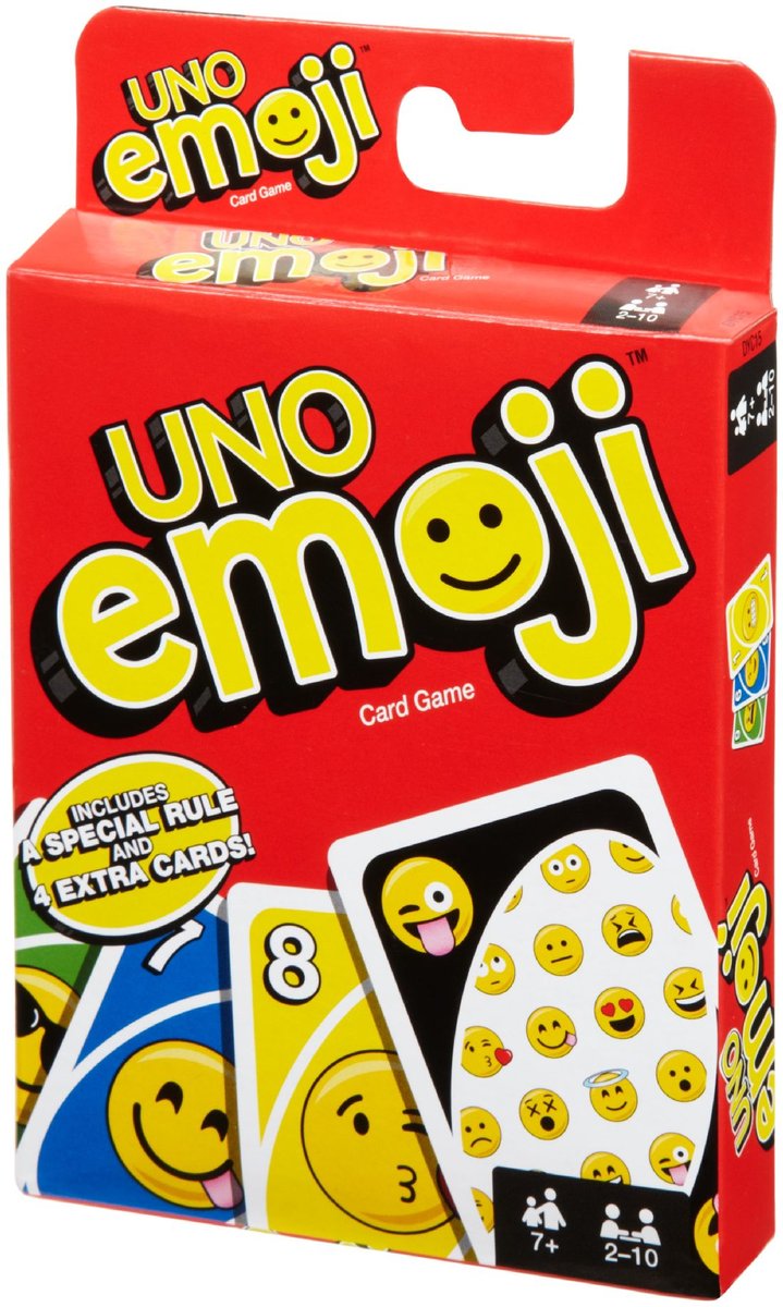 Zdjęcia - Gra planszowa Mattel Uno, gra Emoji 