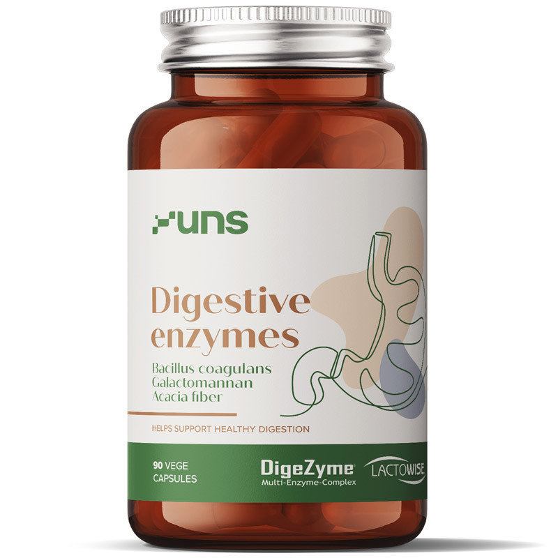 Фото - Вітаміни й мінерали UNS Digestive Enzymes Suplement diety, 90 vege kaps. 