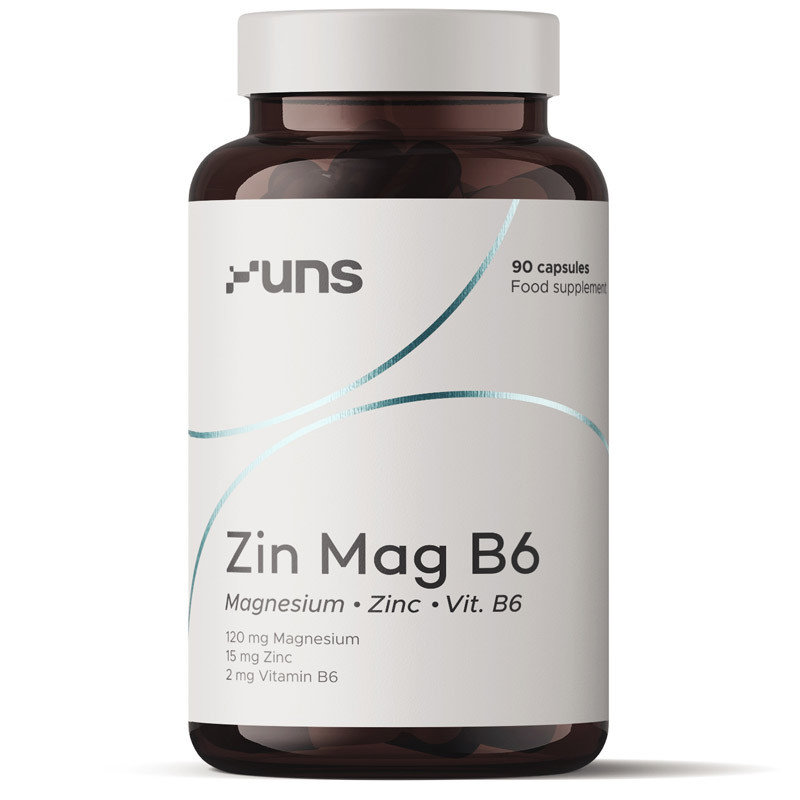 Zdjęcia - Witaminy i składniki mineralne UNS Zin Mag 6 Suplementy diety, 90 kaps. 