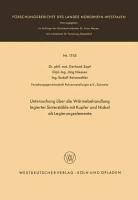 Untersuchung über die Wärmebehandlung legierter Sinterstähle mit Kupfer und Nickel als Legierungselemente - Zapf Gerhard