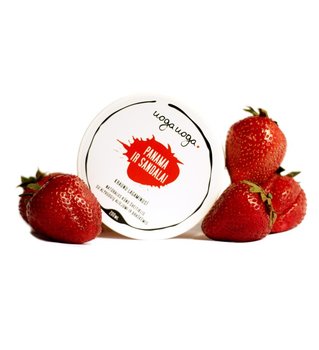 Uoga Uoga, peeling do ciała z cukrem i truskawką Panama And Sandals, 200 ml - Uoga Uoga