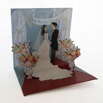 Up with Paper, Karnet przestrzenny 3D rozkładany 1153 Wedding Day - Up with Paper