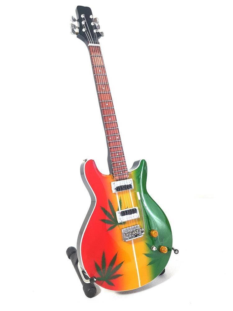 Фото - Музична іграшка Upomnikarnia, Mini gitara - Bob Marley - Tribute – Ganja, MGT-0468