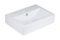 Uptrend Fortis umywalka 54x40,5 cm nablatowa prostokątna biały połysk TR4394