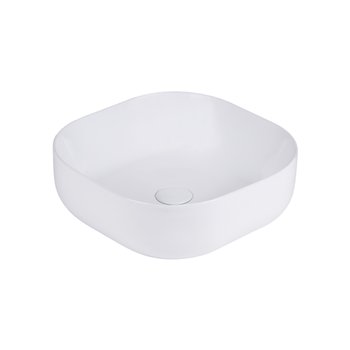 Uptrend Hermosa Square umywalka 43x43 cm nablatowa kwadratowa biały połysk TR41288 - Inny producent