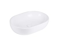 Uptrend Venus umywalka 59x41 cm nablatowa owalna biały połysk TR4916