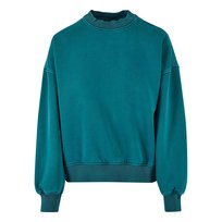 Urban Classics Bluza Damska / Damska Stone Wash Crew Neck Oversized Sweatshirt (L / Cyan) Urban Classics