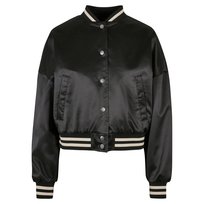 Urban Classics Damska Satynowa Kurtka Varsity O Kroju Oversize (M / Czarny) Urban Classics