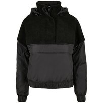 Urban Classics Kurtka Damska/ Damska Sherpa Pull Over Jacket (3XL / Czarny) Urban Classics