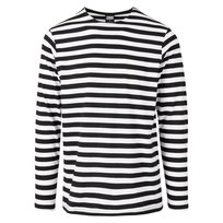 Urban Classics T-Shirt Męska W Paski Standardowy Z Długim Rękawem (L / Biały) Urban Classics