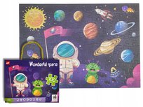 UROCZE PUZZLE DLA DZIECI KOSMOS 100 ELEMENT. KOLOROWE PUDEŁKO Z UCHWYTEM 3+