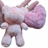 Uroczy miś z sercem - must-have w każdej damskiej torebce