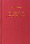 Ursprungsimpulse der Geisteswissenschaft - Steiner Rudolf