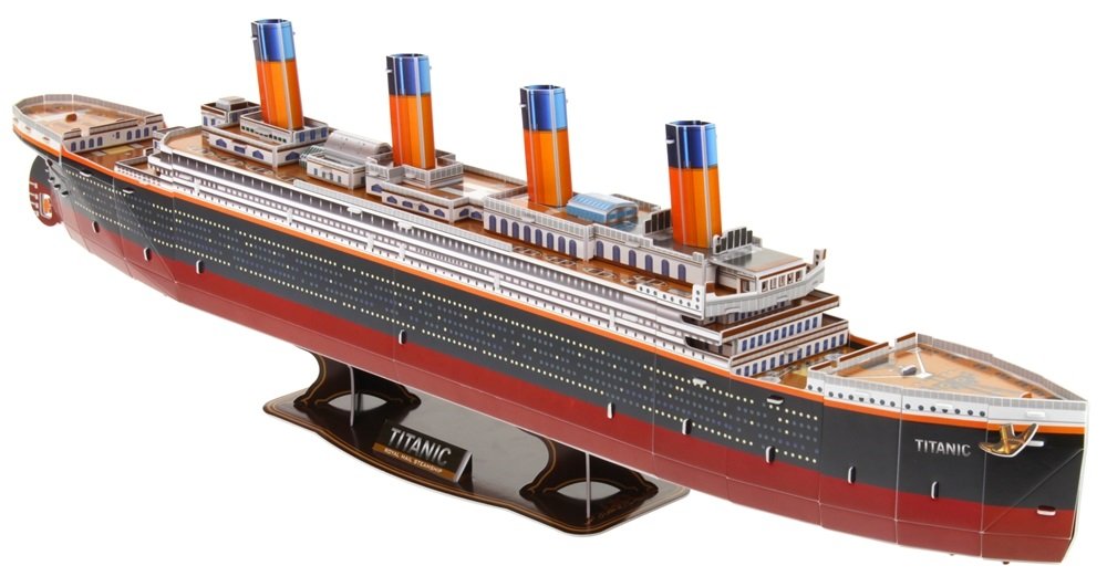 Urwiskowo, puzzle przestrzenne 3D Titanic