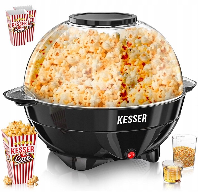 Urz dzenie Do Popcornu KESSER 800W Czarny 800 W MASZYNA DO POPCORN urz-dzenie-do-popcornu-kesser-800w-czarny-800-w-maszyna-do-popcorn