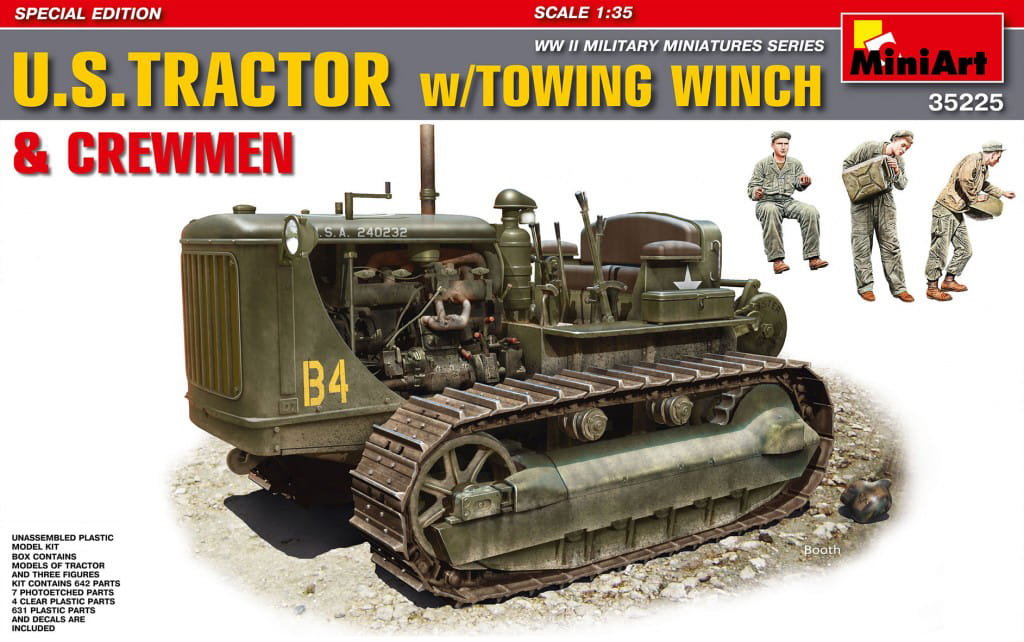 Zdjęcia - Model do sklejania (modelarstwo) MiniArt US Tractor w/Towing Winch and crew 1:35  35225 