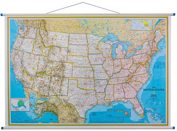 USA Classic. Mapa ścienna polityczna 1:2 815 000, National Geographic - Opracowanie zbiorowe
