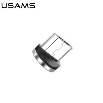 USAMS Adapter magnetyczny microUSB bulk srebrny/silver SJ158USBTA (US-SJ158) - USAMS