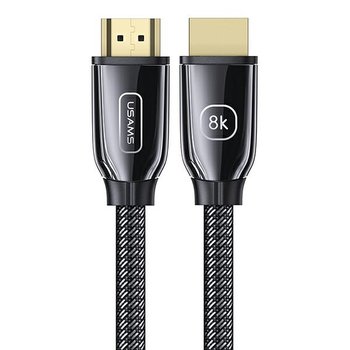 USAMS Kabel HDMI - HDMI 2.1 U67 2m 8K czarny/black Ultra HD SJ497HD01 (US-SJ497) - USAMS