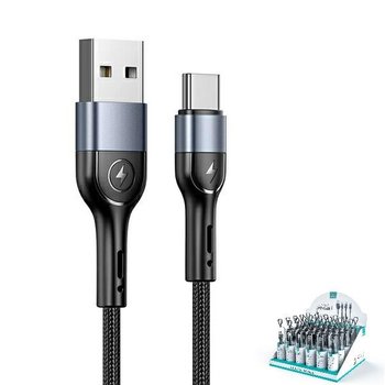 USAMS Kabel pleciony U55 2A USB-C for set U55 czarny/black 1m SJ449ZJ01 (US-SJ449) - USAMS